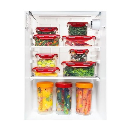 OURSSON plastic container, CP1503S/RD, red cover, 1.5 l, rectangular-3