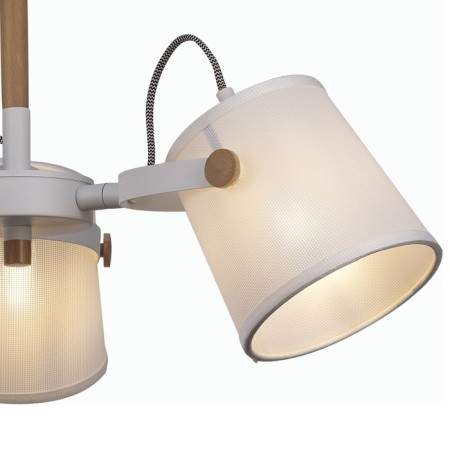 Suspended chandelier Mantra Nordica 2, E27, 3x20W, 500 mm, white color, tree-2