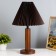 Sandr table lamp E27 40W brown 31x31x45 cm Risalux