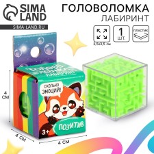 Головоломка лабиринт с шариком «Позитив»