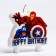 Candle for Cake "Happy Birthday", Avengers