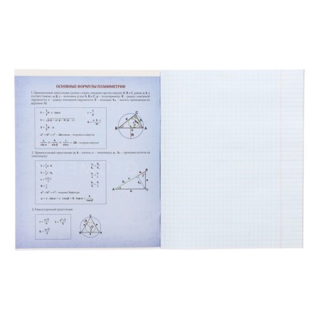 Subject notebook Calligrata "Superneeon", 48 sheets in a geometry cell, with reference material, cover coated cardboard, offset unit-5