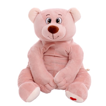 Soft toy "Bear Lary", powder color, 70 cm