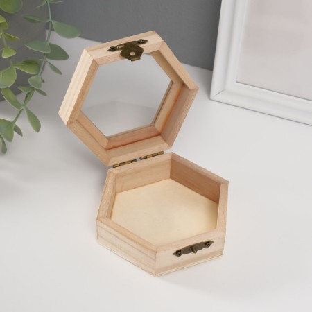 Board for painting a polyhedron with a glass insert 10x9x4.5 cm-2