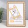 Photo frame Plastic "reed" 15x21 cm, white