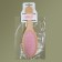 Massage comb, 7 × 22 cm, beige/pink color
