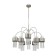 Suspended lamp 8x40W E14, size 75x75x111 cm
