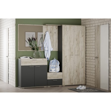 Hang -up hanger Santi, 550x280x900, oak craft gray-1
