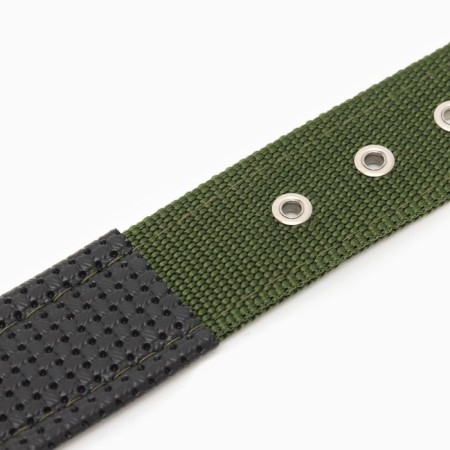 Collar "Comfort" Combined, 60 x 4 cm, Osh 44-55 cm, dark green-7