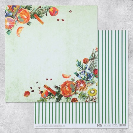 Scrapbooking paper "Composition", 30.5 x 32 cm, 180 g/m²