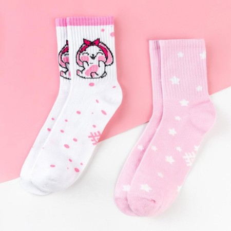 Set of female socks KAFTAN "Bunny" 2 pairs, size 36-40-1