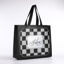 Bag without fastening, black color