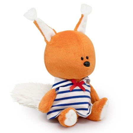 Soft toy "Squirrel Bik", in a sea dress, 15 cm-1