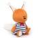 Soft toy "Squirrel Bik", in a sea dress, 15 cm