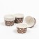 Muffin baking uniform, brown in white peas, 3.8 x 3 cm