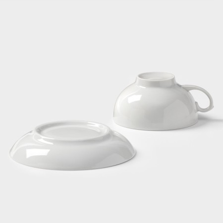 Tea steam porcelain “Rubin”, 220 ml, cup D = 10.2 cm, saucer d = 14 cm-3