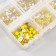 Decor for creativity Glass "Rhinest. Yellow" d = 2-4.8 mm nr 1188 pcs 6x8x1.5 cm