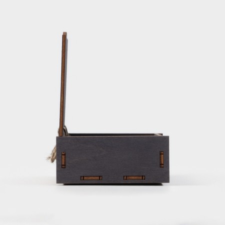 Storage box - Dilan's checkda, 17.3 × 8.8 × 4.4 cm, dark color-4