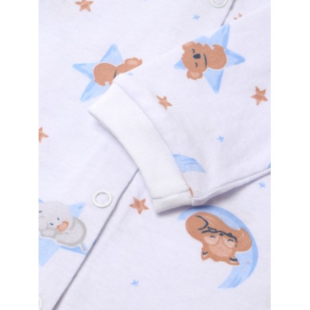 Children's blouse "dream", milk/blue color, height 80 cm-2