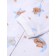 Children's blouse "dream", milk/blue color, height 80 cm