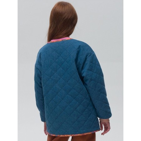 Bilateral jacket for girls, height 140 cm, jeans color-4