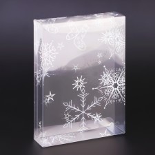 New Year. Box Gift New Year Folding PVC 