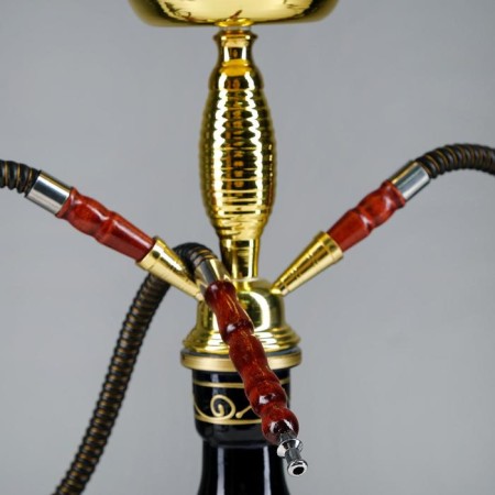 Hookah "Amol", 42 cm, 2 tubes, black-2