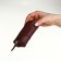 Pocket Key on the zipper, Textura, length 12.5 cm, ring, burgundy color