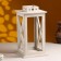 Kashpo wooden "Lantern. Provence" 17x17x31 cm light gray