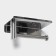 Holder for toilet paper with a shelf, 18 × 10 × 9 cm, chrome
