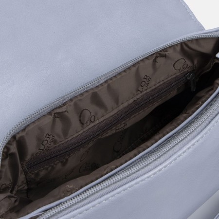 Lightning bag bag, external pocket, blue color-2