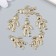 Decor for creativity metal, rhinestones "Boy with heart" gold 1.5x2.2 cm