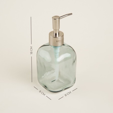 Sl Home soap dispenser, glass, 8 × 8 × 18 cm-1