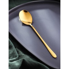 Spoon of stainless steel magistro Elegance, length 20.5 cm, suspension, thickness 2 mm, gold color