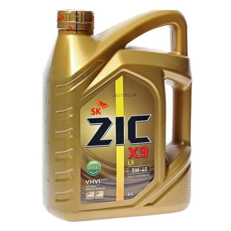 Motor oil zic X9 LS Diesel 5W-40, API SN / CF, synthetic, 4 liters