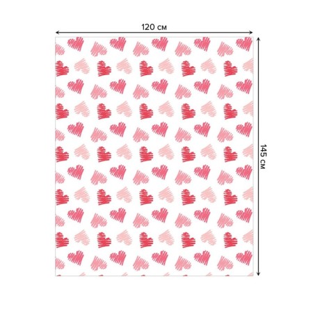 The tablecloth "Cherce drawing", rectangular, oxford, size 120x145 cm-1