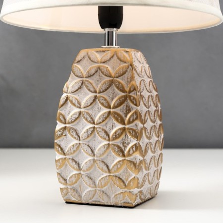 Table lamp 16445/1wt E14 40W white-gold 22x22x34 cm Risalux-4
