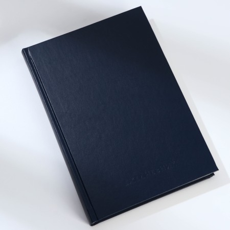 Deliciper of Leduced A5, 160 liters. Solid cover. Leatherette. Blue. Cream block-11