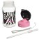 Drill - children's impotance with silicone tube "Happiness", 270 ml., Black/pink color
