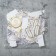Price tag set 100 pcs. 2.1 × 3.1, white-golden color
