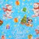 New Year's Paper "Snake and Bear", gloss, 1 sheet, 80 g/m2, 70 x 100 cm