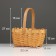 Wicker basket 22 x 16 x 12 cm, handle h = 15 cm, natural