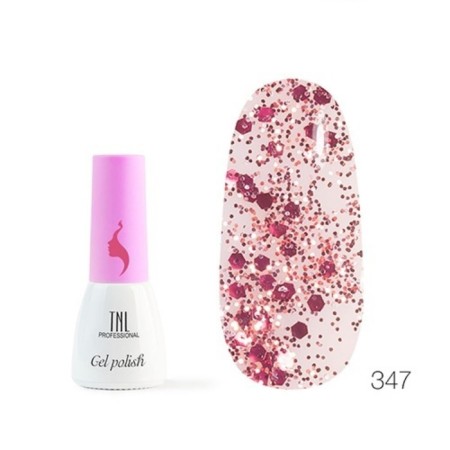 TNL Professional Mini Gel-Loks “8 Senses”, No. 347 Magentine fragments, 6 ml