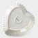 Porcelain plate Magistro "Heart", D = 25 cm, white color