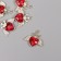 Decor for creativity metal, rhinestones "Heart with wings" gold 2.2x2.4x0.5 cm