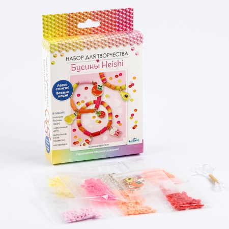 Set for creativity. Do -it -yourself jewelry. Heishi beads. "Juicy colors"-1