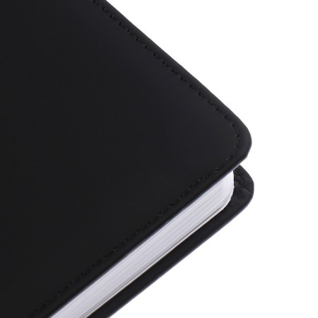 The diary is low, the PVC cover, A5 format, 140 l, cell, with a strap, black-3