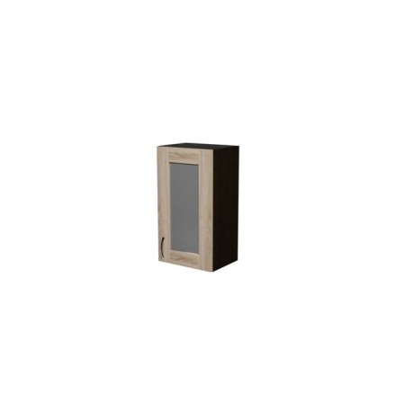 Sabrin hinged cabinet 400x300x720 with a wenge showcase/Dub Sonoma