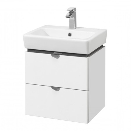 Tumbing under the Aquaton Sky Pro sink, 50 cm, white gloss color