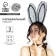 Carnival set "I am your bunny", rim-ear, chocker, tail